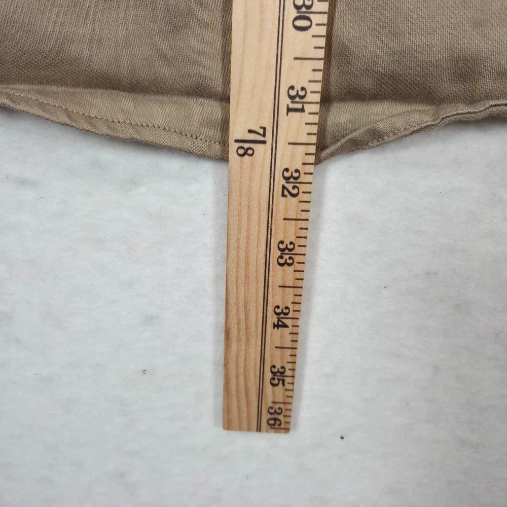 Carhartt FR Shirt Mens Large Khaki Tan Flame Resistant Work Long Sleeve FRS003